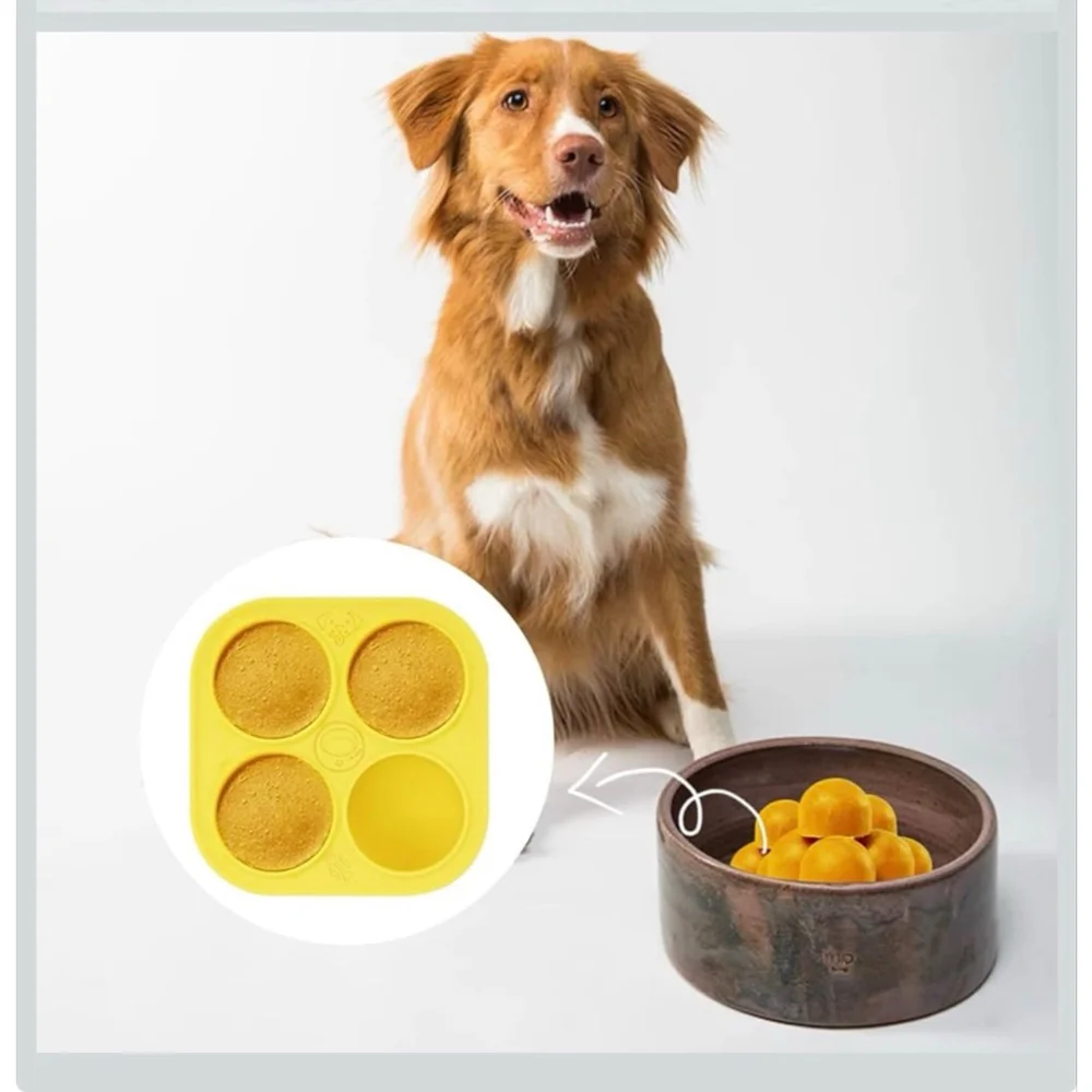 Peutier Dog Yellow Silicone Treat Mold One Size